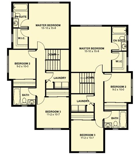 side by duplex house plans.